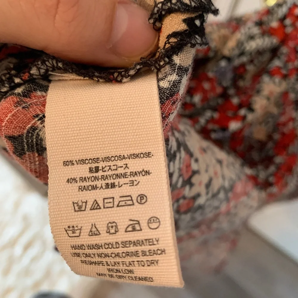 Free people miss right floral print keyhole top - Picture 12 of 14